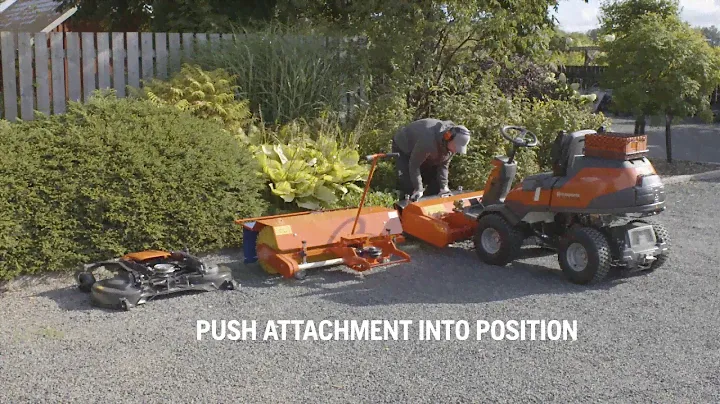 How to attach and remove a flail mower