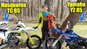 KTM Husqvarna TC 85 vs Yamaha YZ 85  2-Stroke Dirt Bike SHOOTOUT!