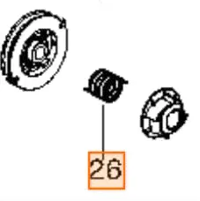 Пружина храповика барабана стартера Husqvarna 5451883-01 для PBC433B-0