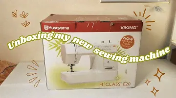 Unboxing my new sewing machine | Husqvarna Viking H Class E20, perfect for beginners in sewing