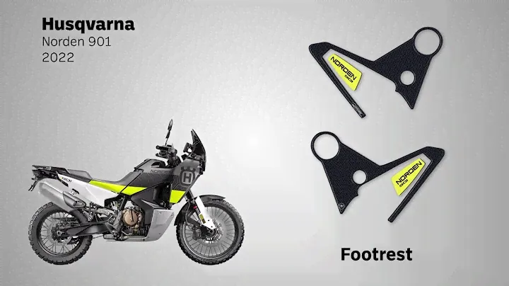 LabelBike® 3D STICKERS Footrest compatible with Husqvarna Norden 901 2022 Motorcycles