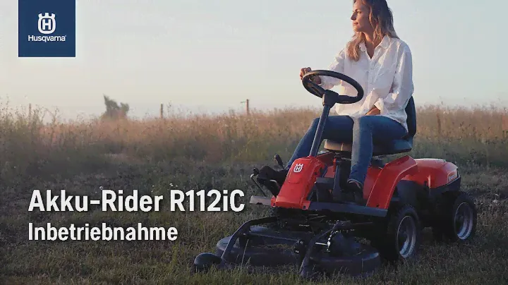 Husqvarna Akku-Aufsitzmäher R112iC | Inbetriebnahme