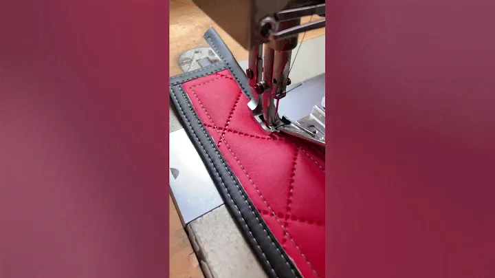 Pfaff 145 H3   Binding Test Vinyl 1" Kante einfassen mit Kunstleder