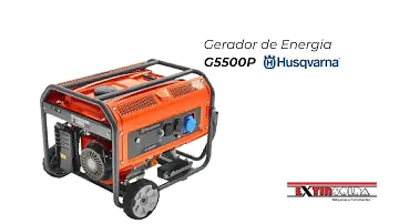 Gerador de Energia a Gasolina G5500P Husqvarna