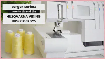Серия Serger: HUSQVARNA VIKING: HUSKYLOCK s25: КАК ЗАРЕЗАТЬ РЕЗЬБУ