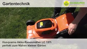 Husqvarna Akku-Rasenmäher LC 137i perfekt zum Mähen kleiner Gärten