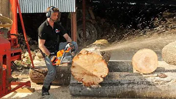 Husqvarna 592 XP® Can it cut wood? YES IT CAN!!!